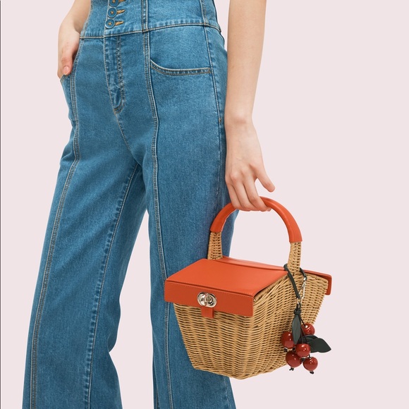 Kate Spade New York picnic 3d wicker picnic basket - Picture 4 of 6